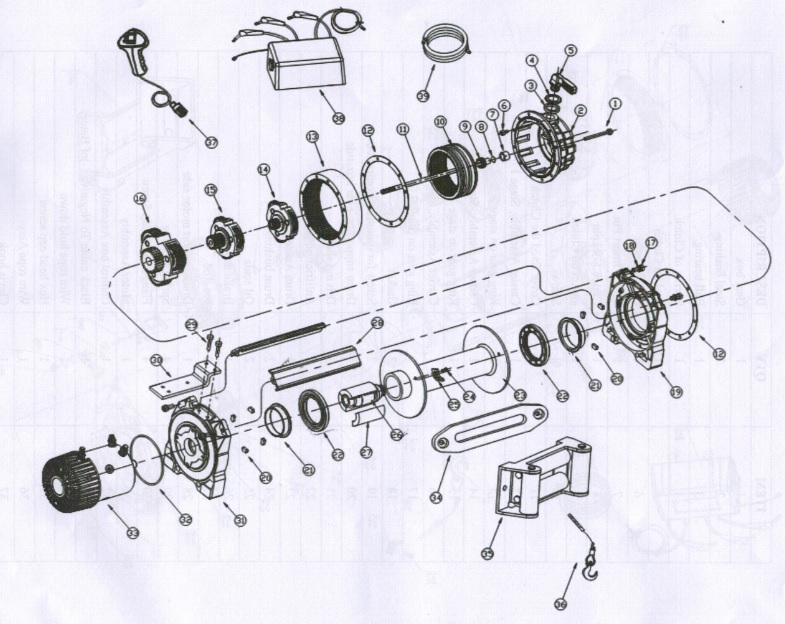 Запчасти для Master Winch E9500 12V/24V